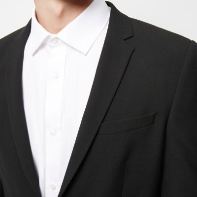 Black super skinny fit suit jacket